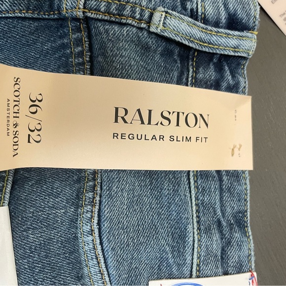 Scotch and Soda Ralston Blue Jeans 36 X 32 NWT - Picture 4 of 7